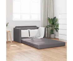 Sofa lova Pilka 124 x 71 x 78 cm Dirbtinė Oda