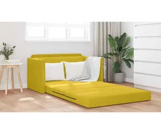 Sofa lova Saulėgrąžų geltona 124 x 71 x 78 cm Aksomas