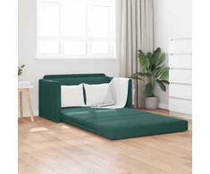 Sofa lova Tamsiai žalia 124 x 71 x 78 cm Aksomas