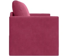 Sofa lova Vyno raudona 124 x 71 x 78 cm Aksomas