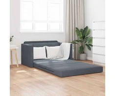 Sofa lova Tamsiai pilka 124 x 71 x 78 cm Aksomas