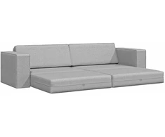 Sofa lova Debesų pilka 245 x 78 x 77 cm audinys