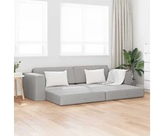 Sofa lova Debesų pilka 245 x 78 x 77 cm audinys