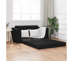 Sofa lova Juoda 148 x 71 x 83 cm audinys