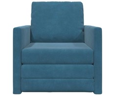 Sofa lova Mėlyna 74 x 77 x 81 cm Aksomas