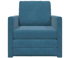 Sofa lova Mėlyna 74 x 77 x 81 cm Aksomas