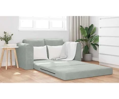 Sofa lova Šviesiai pilka 148 x 71 x 83 cm Aksomas