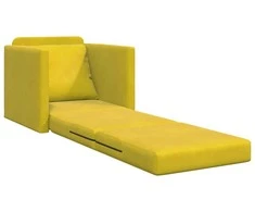 Sofa lova Tamsiai geltona 74 x 77 x 81 cm Aksomas