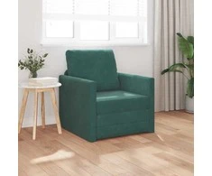 Sofa lova Tamsiai žalia 74 x 77 x 81 cm Aksomas