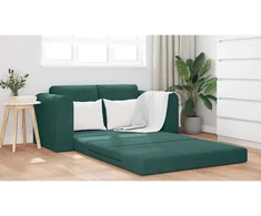 Sofa lova Tamsiai žalia 148 x 71 x 83 cm Aksomas