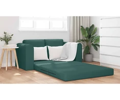 Sofa lova Tamsiai žalia 148 x 71 x 83 cm audinys