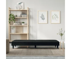 Sofa-lova, juodos spalvos, audinys
