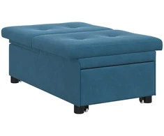 Sofa lova Mėlyna 194 x 67 x 82 cm Aksomas