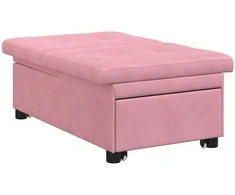 Sofa lova Rožinė 194 x 67 x 82 cm Aksomas