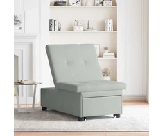 Sofa lova Šviesiai pilka 194 x 67 x 82 cm Aksomas