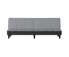 Sofa-lova, šviesiai pilkos spalvos, audinys