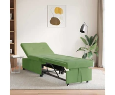Sofa lova Šviesiai žalia 194 x 67 x 82 cm Aksomas