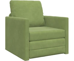 Sofa lova 60cm Šviesiai žalia Aksomas