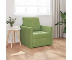 Sofa lova 60cm Šviesiai žalia Aksomas