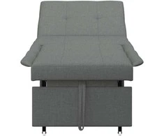 Ištraukiama sofa-lova Tamsiai pilka 194 x 50 x 82 cm audinys