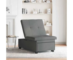 Sofa lova Tamsiai pilka 194 x 50 x 82 cm fanera