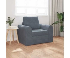Sofa lova Tamsiai pilka 98 x 71 x 83 cm Aksomas