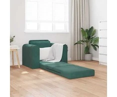 Sofa lova Tamsiai žalia 98 x 71 x 83 cm Aksomas
