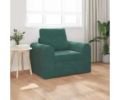 Sofa lova Tamsiai žalia 98 x 71 x 83 cm Aksomas