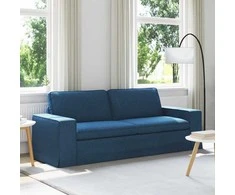 Sofa Mėlyna 222 x 80 x 82 cm Metalas