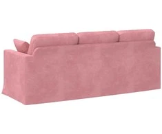 Sofa Rožinė 198 x 78 x 80 cm Aksomas