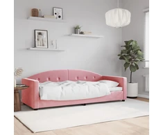 Sofa, rožinės spalvos, 80x200cm, aksomas