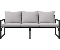 Sodo baldai Šviesiai pilka 180 x 72,5 x 71 cm Poliesteris
