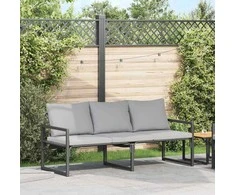 Sodo baldai Šviesiai pilka 180 x 72,5 x 71 cm Poliesteris