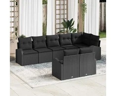 Sodo Sofų Rinkinys 8 pcs poliratanas