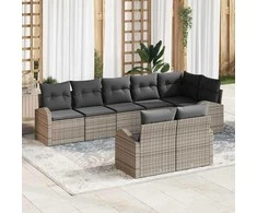 Sodo Sofų Rinkinys 8 pcs poliratanas