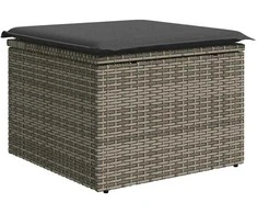 Sodo Sofų Rinkinys su pagalve 9 pcs Pilka