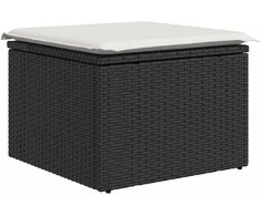 Sodo valgomojo komplektas su pagalve 6 pcs Juoda ir kreminė