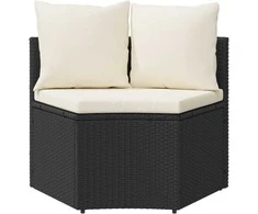 Sofa Sofos komplektas 2 pcs Juoda