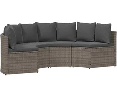 Sofa Sofos komplektas 2 pcs Pilka