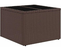Sofos komplektas 9 pcs Ruda ir grietinėlė poliratanas