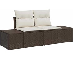 Sofos komplektas su pagalve 4 pcs poliratanas
