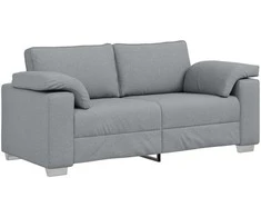 Dvivietė sofa Šviesiai pilka 180 cm audinys