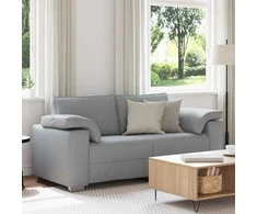 Dvivietė sofa Šviesiai pilka 180 cm audinys