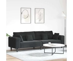 Sofa Juoda 250 x 77 x 76 cm Aksomas