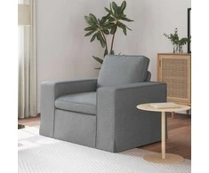 Fotelis Sofa Šviesiai pilka 102 x 80 x 82 cm Metalas