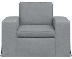 Fotelis Sofa Šviesiai pilka 102 x 80 x 82 cm Metalas