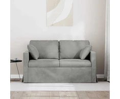 Sofa Šviesiai pilka 138 x 78 x 80 cm Aksomas