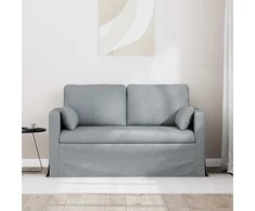Sofa Šviesiai pilka 138 x 78 x 80 cm Metalas