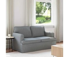 Sofa Šviesiai pilka 142 x 80 x 85 cm Metalas