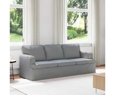 Sofa Šviesiai pilka 142 x 80 x 85 cm Metalas